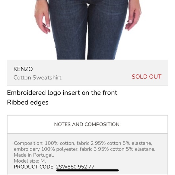 Kenzo sweater Size XS - Picture 9 of 9